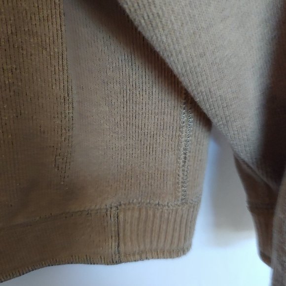 Tommy Bahama mens crewneck reversible tobacco gold and grey sweater - Picture 4 of 14